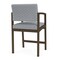 Lesro Lenox Steel Hip Chair Metal Frame, Bronze, RS Fog Upholstery LS1161 - alternate 3